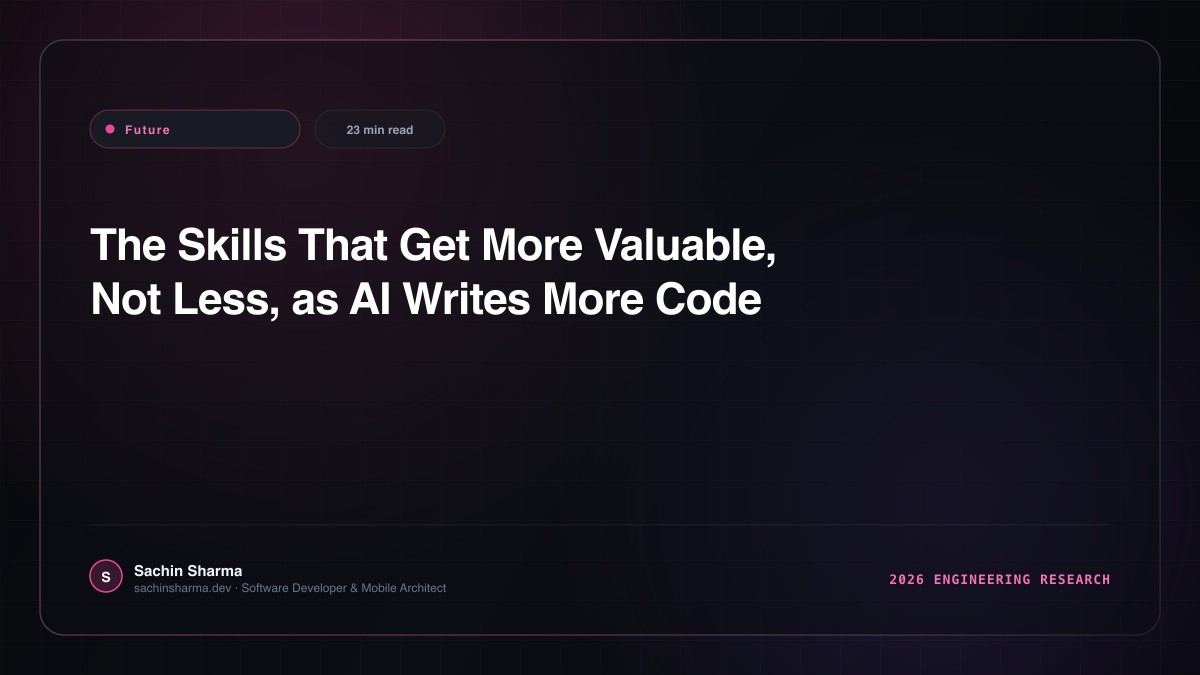 The Skills That Get More Valuable, Not Less, as AI Writes More Code