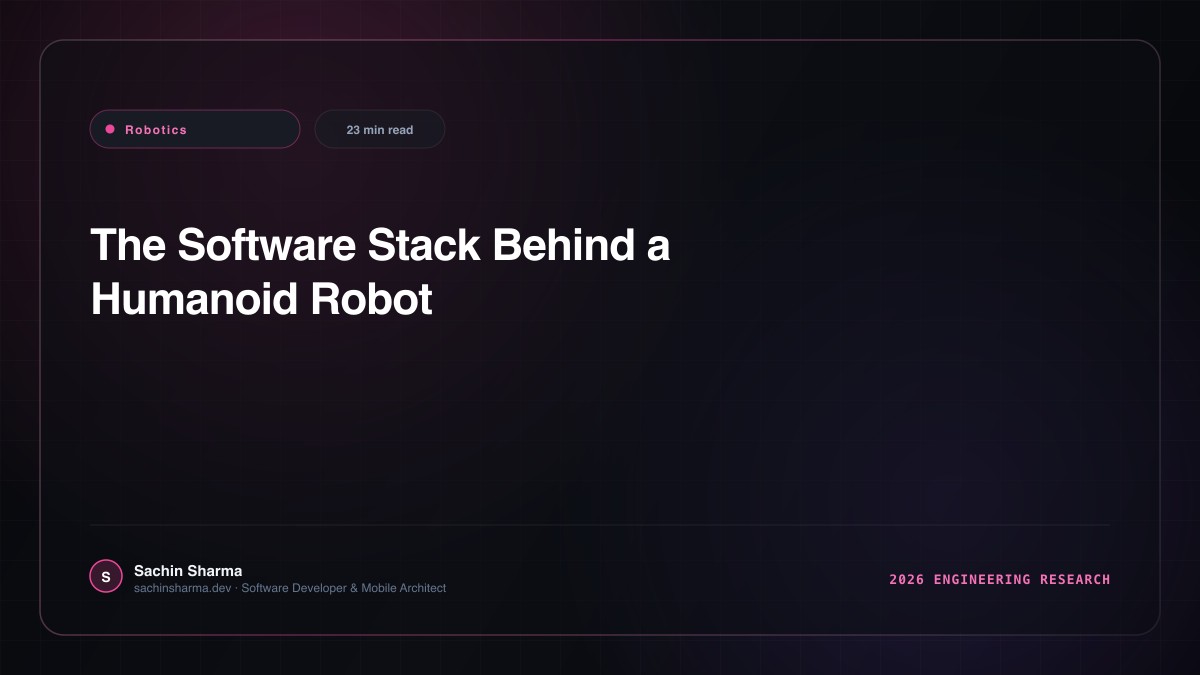 The Software Stack Behind a Humanoid Robot's Balance and Locomotion