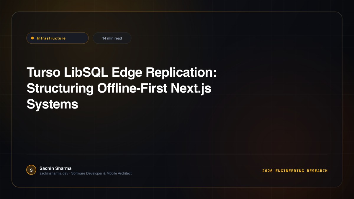 Turso LibSQL Edge Replication: Structuring Offline-First Next.js Systems