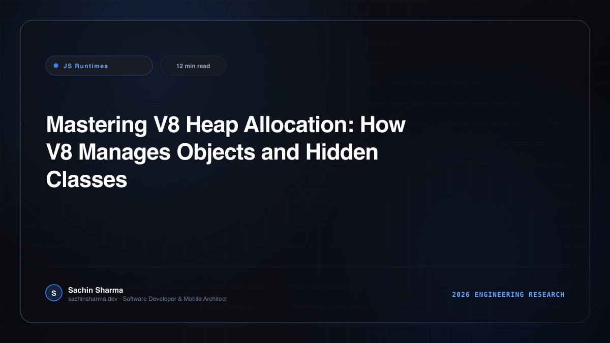 Mastering V8 Heap Allocation: How V8 Manages Objects and Hidden Classes in Memory