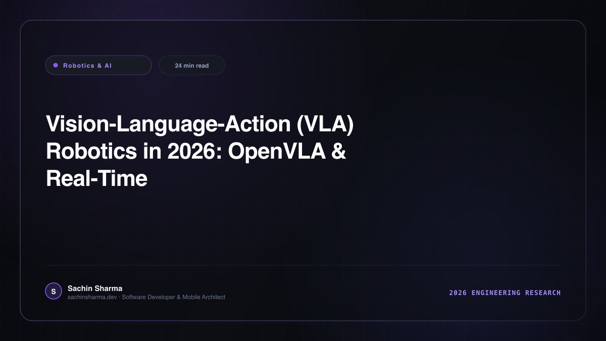 Vision-Language-Action (VLA) Robotics in 2026: OpenVLA & Real-Time Embodied Control
