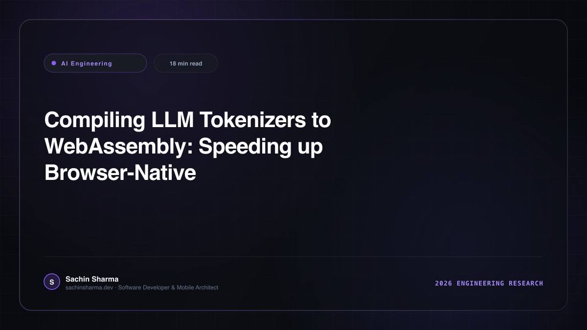Compiling LLM Tokenizers to WebAssembly: Speeding up Browser-Native AI Pre-processing by 10x