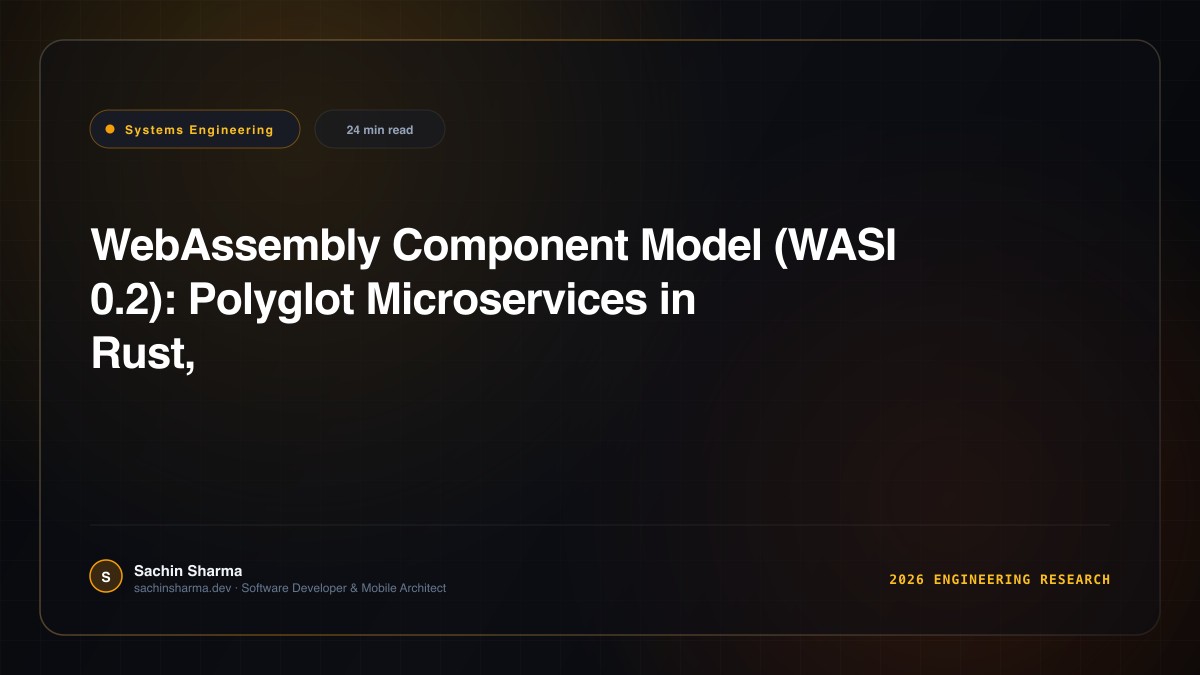 WebAssembly Component Model (WASI 0.2): Polyglot Microservices in Rust, Go & Python