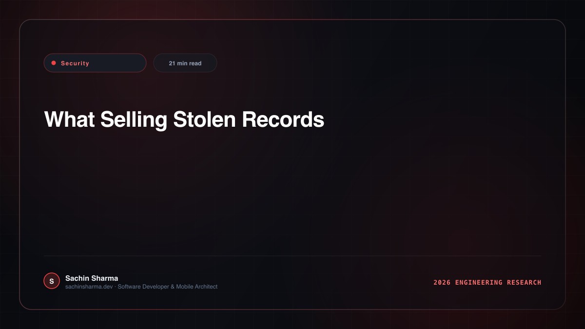 What Selling Stolen Records 'For Sale' Actually Means, Technically
