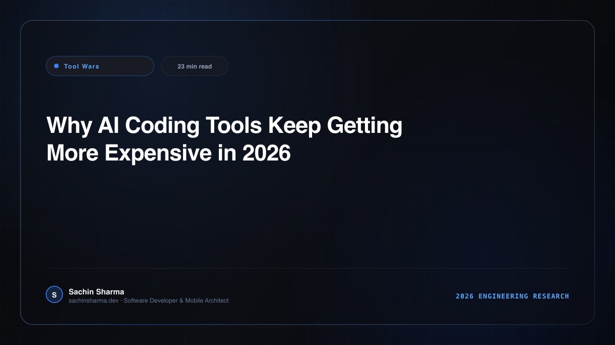 Why AI Coding Tools Keep Getting More Expensive in 2026