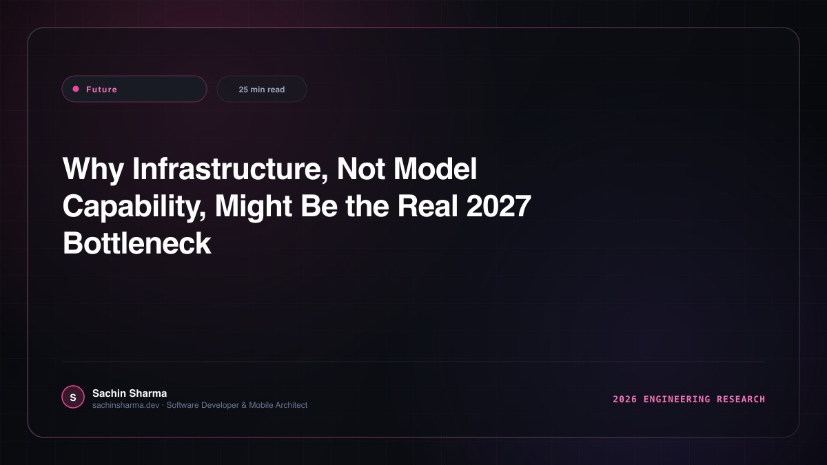 Why Infrastructure, Not Model Capability, Might Be the Real 2027 Bottleneck
