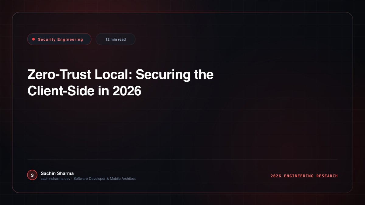 Zero-Trust Local: Securing the Client-Side in 2026